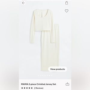 H&M Mama 2 Piece Maternity Skirt and Shirt